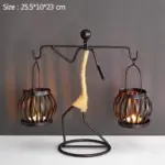 Wickedafstore d handmade figurines metal candlesticks