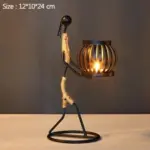 Wickedafstore h handmade figurines metal candlesticks