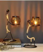 Wickedafstore handmade figurines metal candlesticks