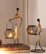 Wickedafstore handmade figurines metal candlesticks