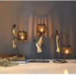 Wickedafstore handmade figurines metal candlesticks