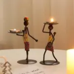Wickedafstore handmade figurines metal candlesticks