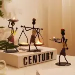 Wickedafstore handmade figurines metal candlesticks
