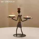 Wickedafstore j handmade figurines metal candlesticks