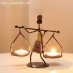 Wickedafstore k handmade figurines metal candlesticks
