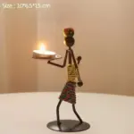 Wickedafstore l handmade figurines metal candlesticks