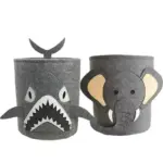 Wild animal toy storage basket