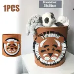 Wild animal toy storage basket