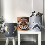 Wild animal toy storage basket