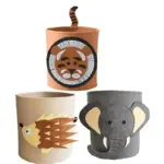 Wild animal toy storage basket