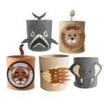 Wild animal toy storage basket