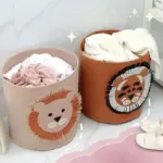 Wild animal toy storage basket