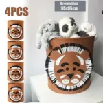 Wild animal toy storage basket