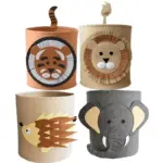 Wild animal toy storage basket