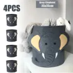 Wild animal toy storage basket