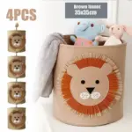 Wild animal toy storage basket