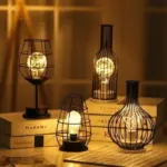 Wire design table lamps patchandbagel
