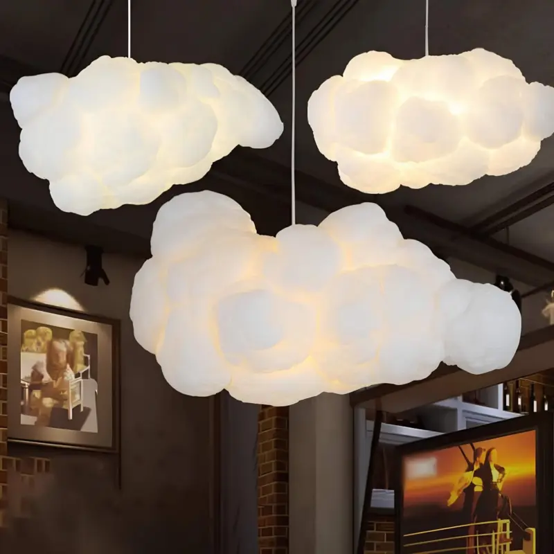 Witte haengelampe 2 lampenschirme weiss deckenleuchte modern stilvoll wohnzimmer xlumina4