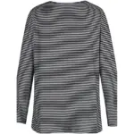 Womens halloween tunic t shirt striped cat 3d cartoon long sleeve print round neck womens tops dailysale