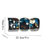 Wooden 3d halloween letter shaped led light holiday decor apparel dailysale