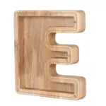 Wooden alphabet letters initial piggy bank