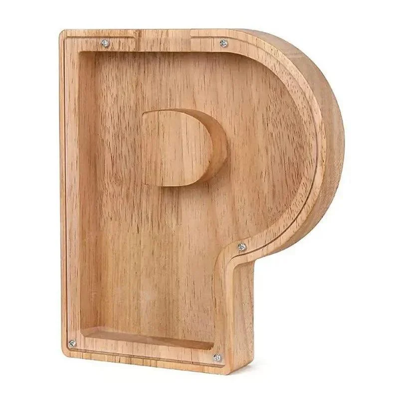 Wooden Alphabet Letters Initial Piggy Bank 467218