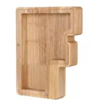 Wooden alphabet letters initial piggy bank