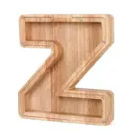 Wooden alphabet letters initial piggy bank