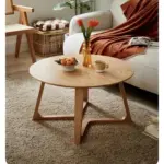 Wooden living room coffee table