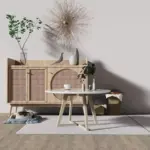 Wooden living room coffee table