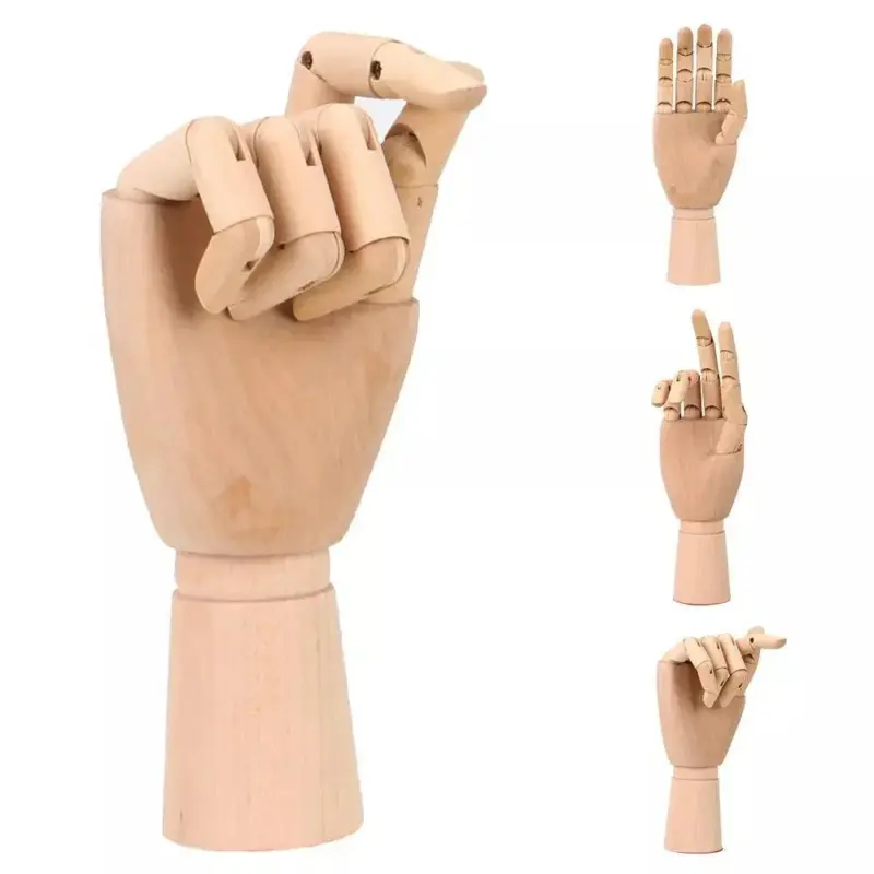 Wooden movable hand model