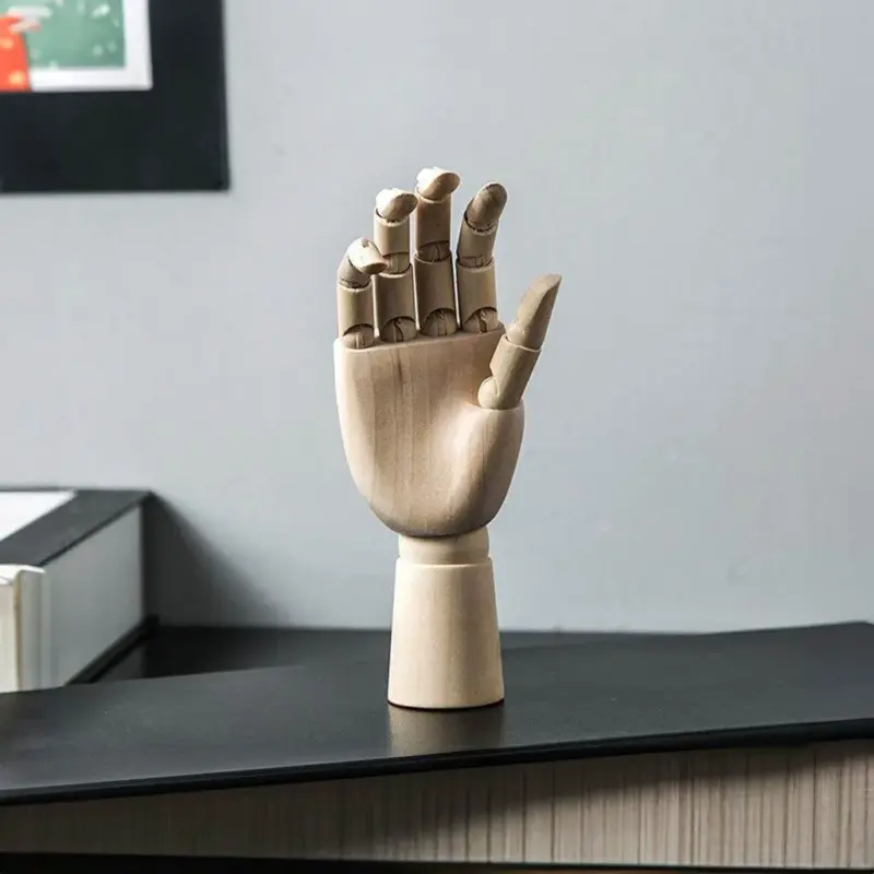 Wooden movable hand model