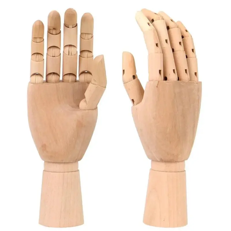 Wooden movable hand model