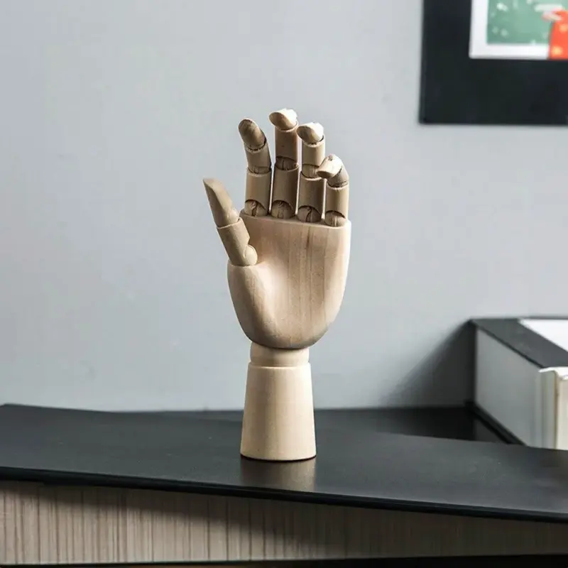 Wooden movable hand model