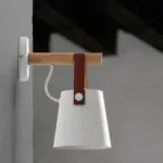 Woodly hanging wood simple wall light