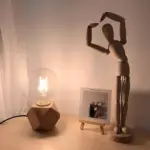 Woodwhimsy retro holzlampe naturholz led dekoration xlumina14