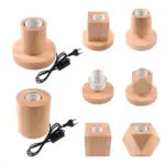 Woodwhimsy retro holzlampe naturholz led dekoration xlumina18
