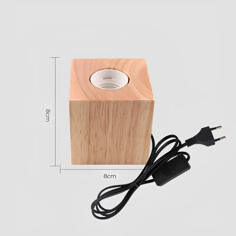 Woodwhimsy retro holzlampe naturholz led dekoration xlumina4