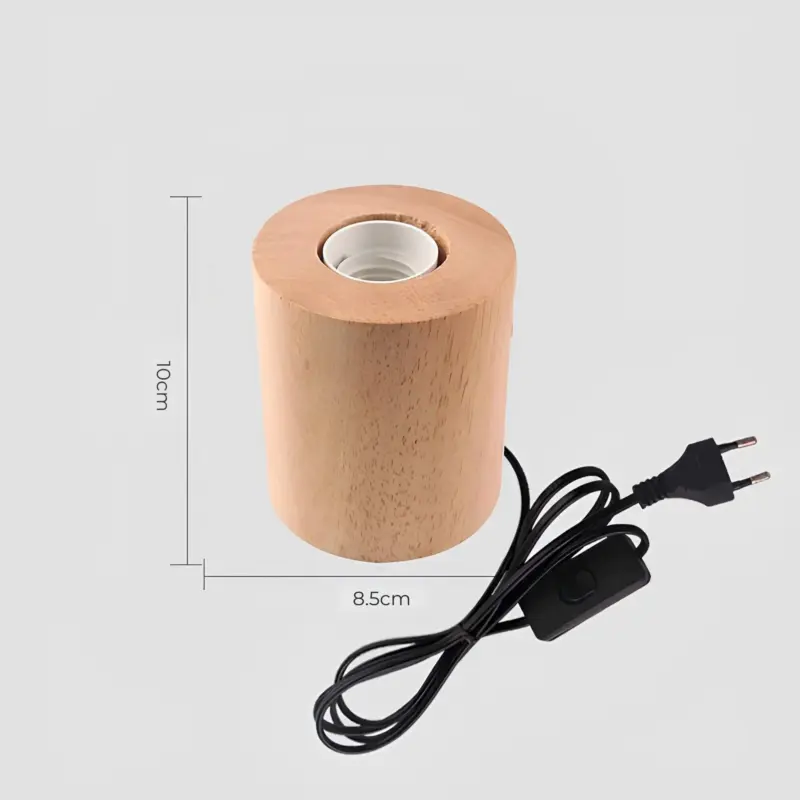 Woodwhimsy retro holzlampe naturholz led dekoration xlumina5