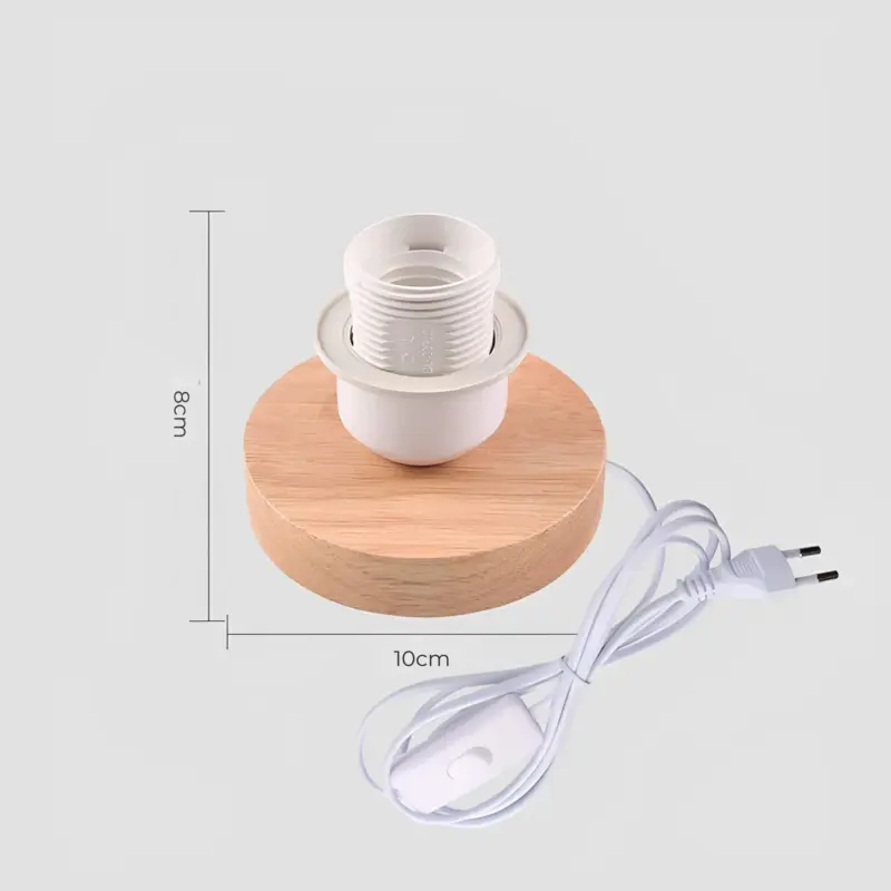 Woodwhimsy retro holzlampe naturholz led dekoration xlumina6