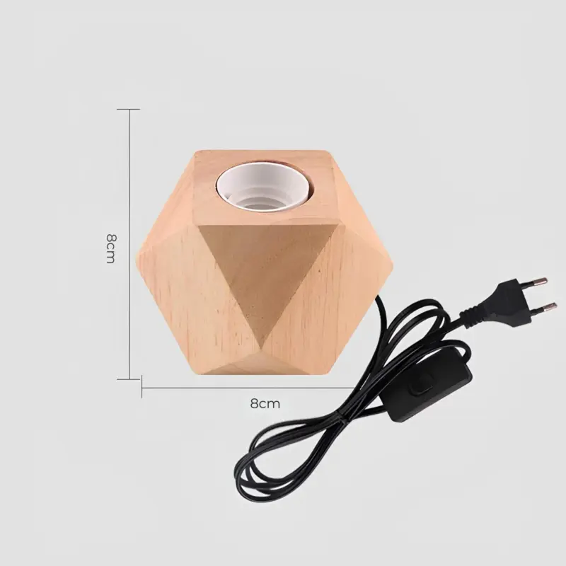 Woodwhimsy retro holzlampe naturholz led dekoration xlumina7