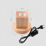 Woodwhimsy retro holzlampe naturholz led dekoration xlumina8