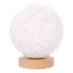 Woven glow rattan kugel tischlampe naturliches licht warmes ambiente xlumina4