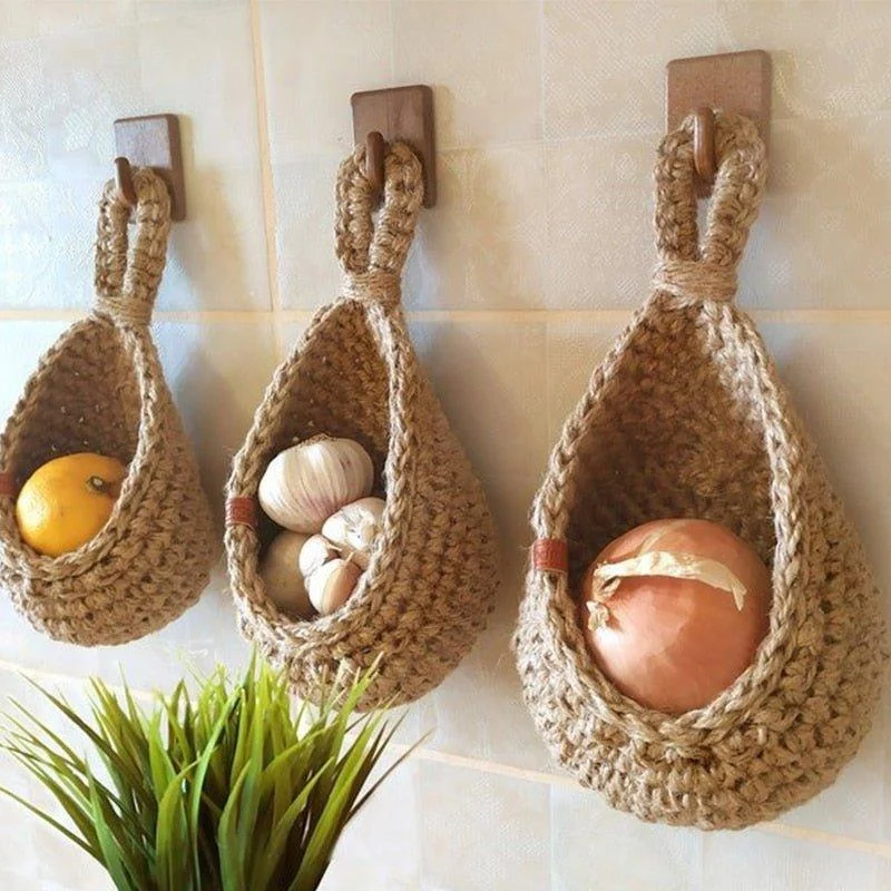 Woven Hanging Storage Baskets 376575