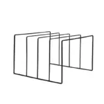 Wrought iron book record storage stand