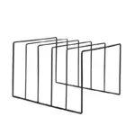 Wrought iron book record storage stand