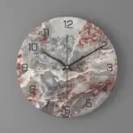 wxaHNordic-Mode-Klok-Muur-Home-Decor-Marmeren-Textuur-Metalen-Woonkamer-Ronde-12Inch-Horloge-Reloj-De-Pared WxaHNordic Mode Klok Muur Home Decor Marmeren Textuur Metalen Woonkamer Ronde 12Inch Horloge Reloj De Pared
