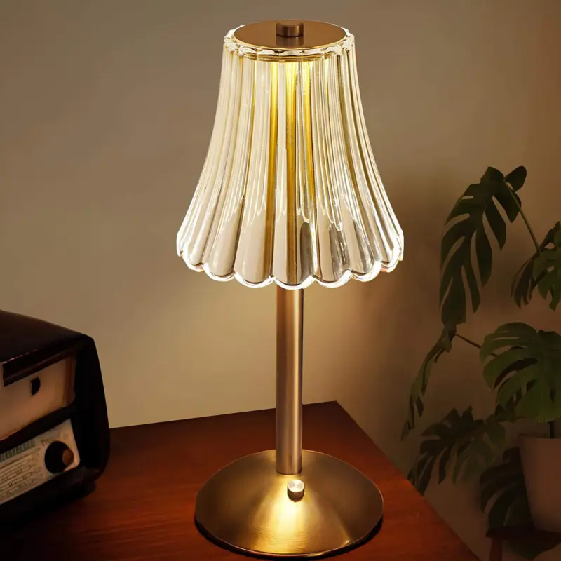 XLumina led retro tischlampe usb aufladbar stilvolle beleuchtung dekorativ