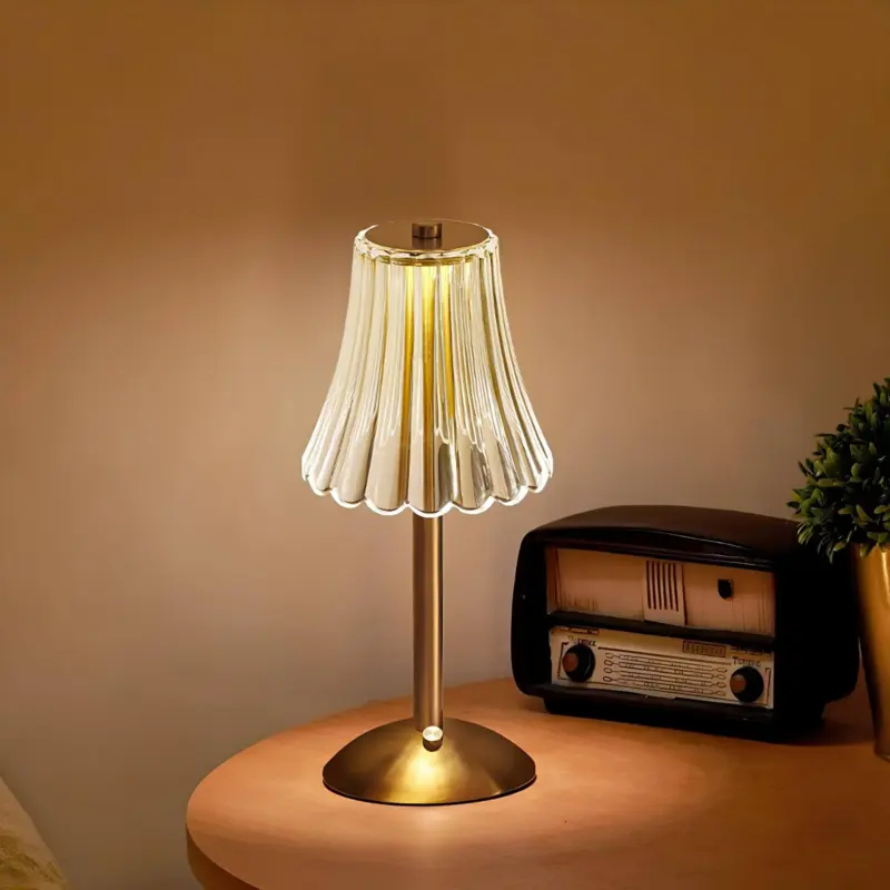 XLumina led retro tischlampe usb aufladbar stilvolle beleuchtung dekorativ