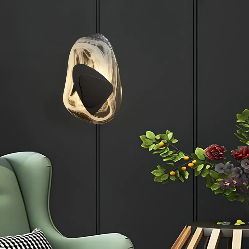 XLumina moderne kristall wandlampe wohnzimmer elegant beleuchtung luxus design